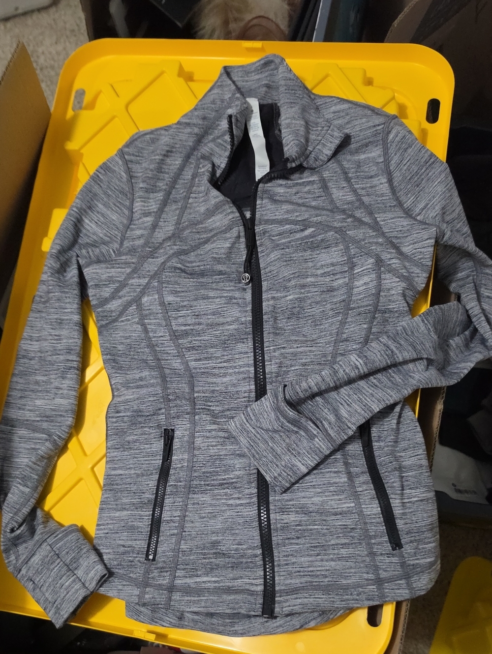 lululemon athletica Women’s Heather Gray Full-Zip Define Jacket